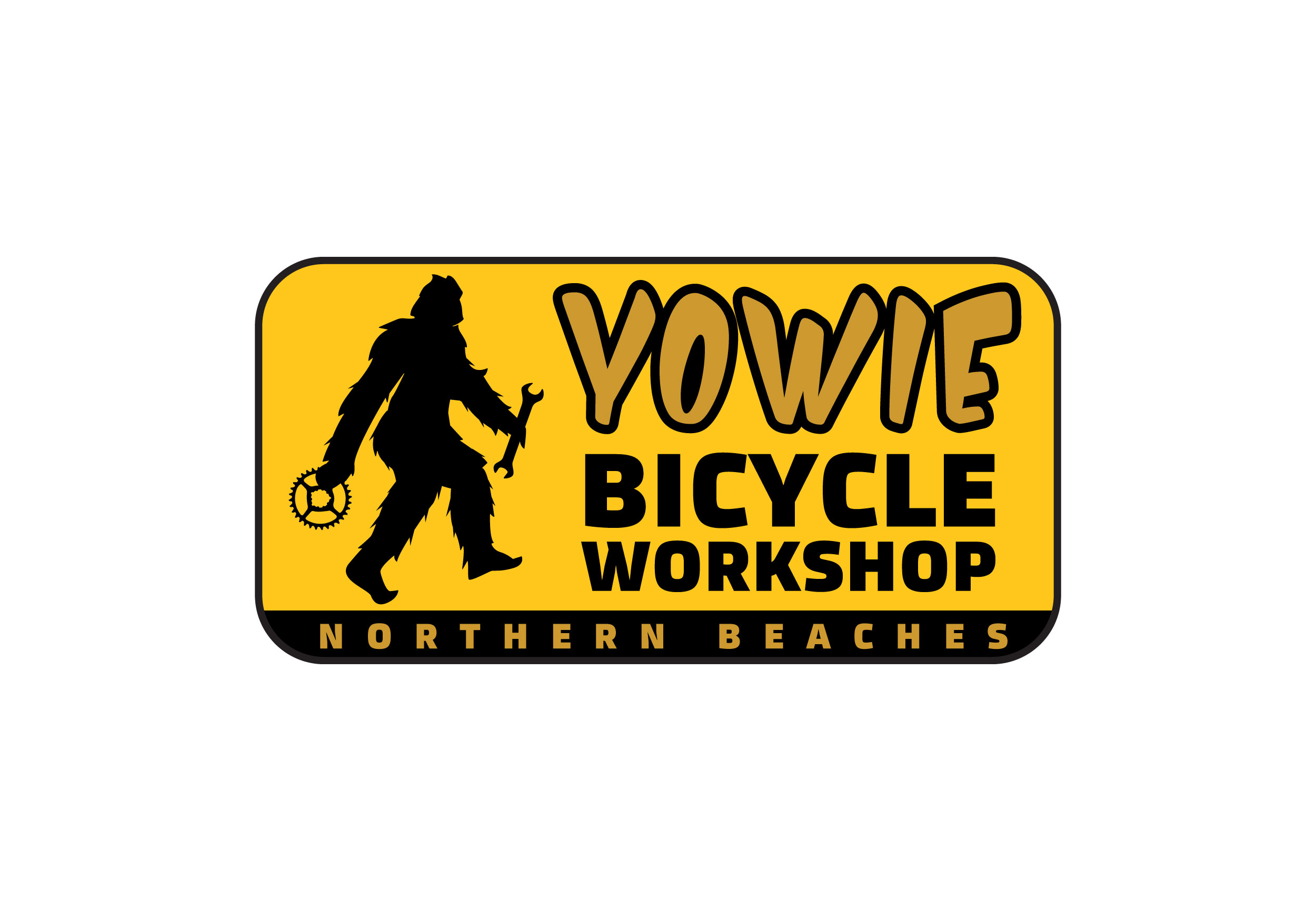 Yowie Bicycle Workshop badge logo